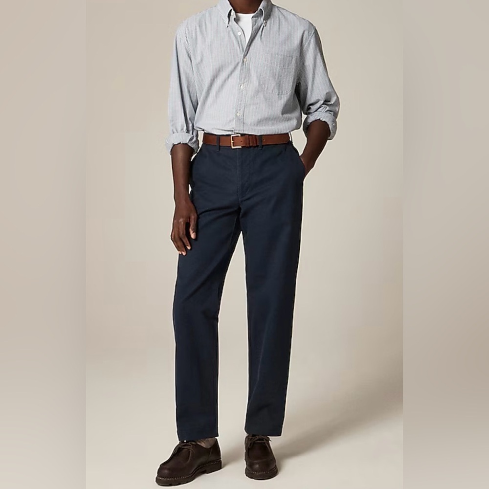 J. Crew Men's Dark Blue Chinos